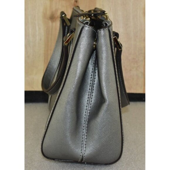 Kate Spade Newbury Lane Small Bag Anthracite Saffiano Leather Satchel Purse - Picture 2 of 15